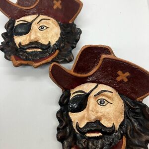 Pirate Cast Iron Coin Trinket Decor Set